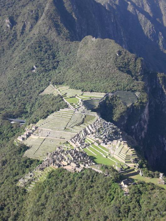 View from Huaynapicchu, Peru