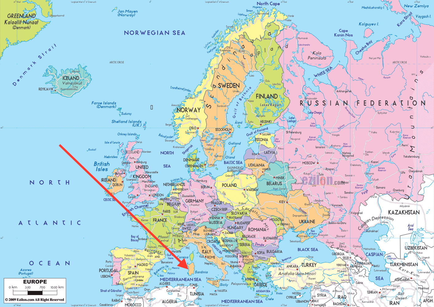 Where Is Sardinia 6 Extremely Important Things To Know   Maps Of Europe 2 