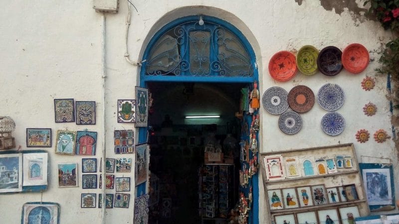 souvenir shop in Sidi Bou Said