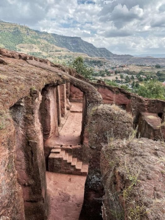 view from the churches of Lalibela Ethiopia