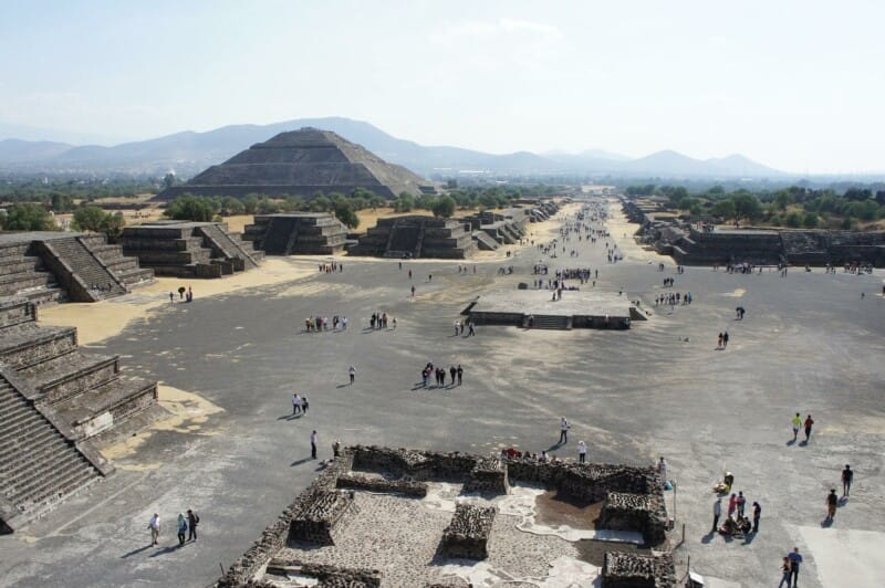 visiting Teotihuacan