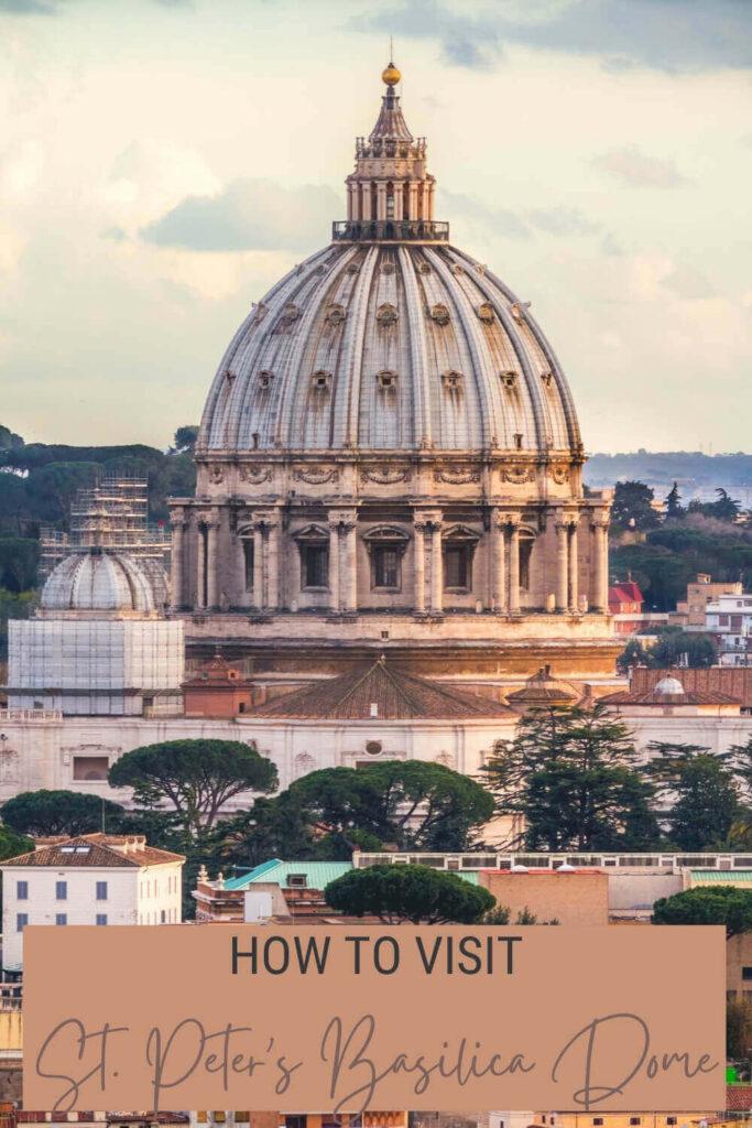 Discover how to visit St. Peter's Basilica Dome - via @clautavani