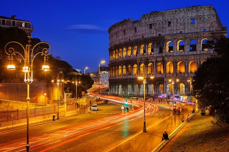 Rome at night