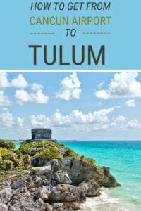 how to get from tulum to cancun