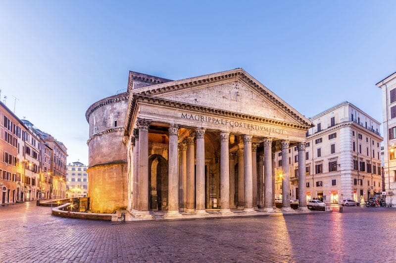 Pantheon at night