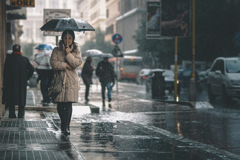 Rome on a rainy day