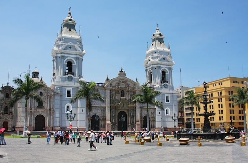 visiting Lima Cathedral