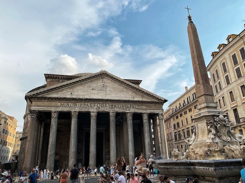 visiting the Pantheon Rome