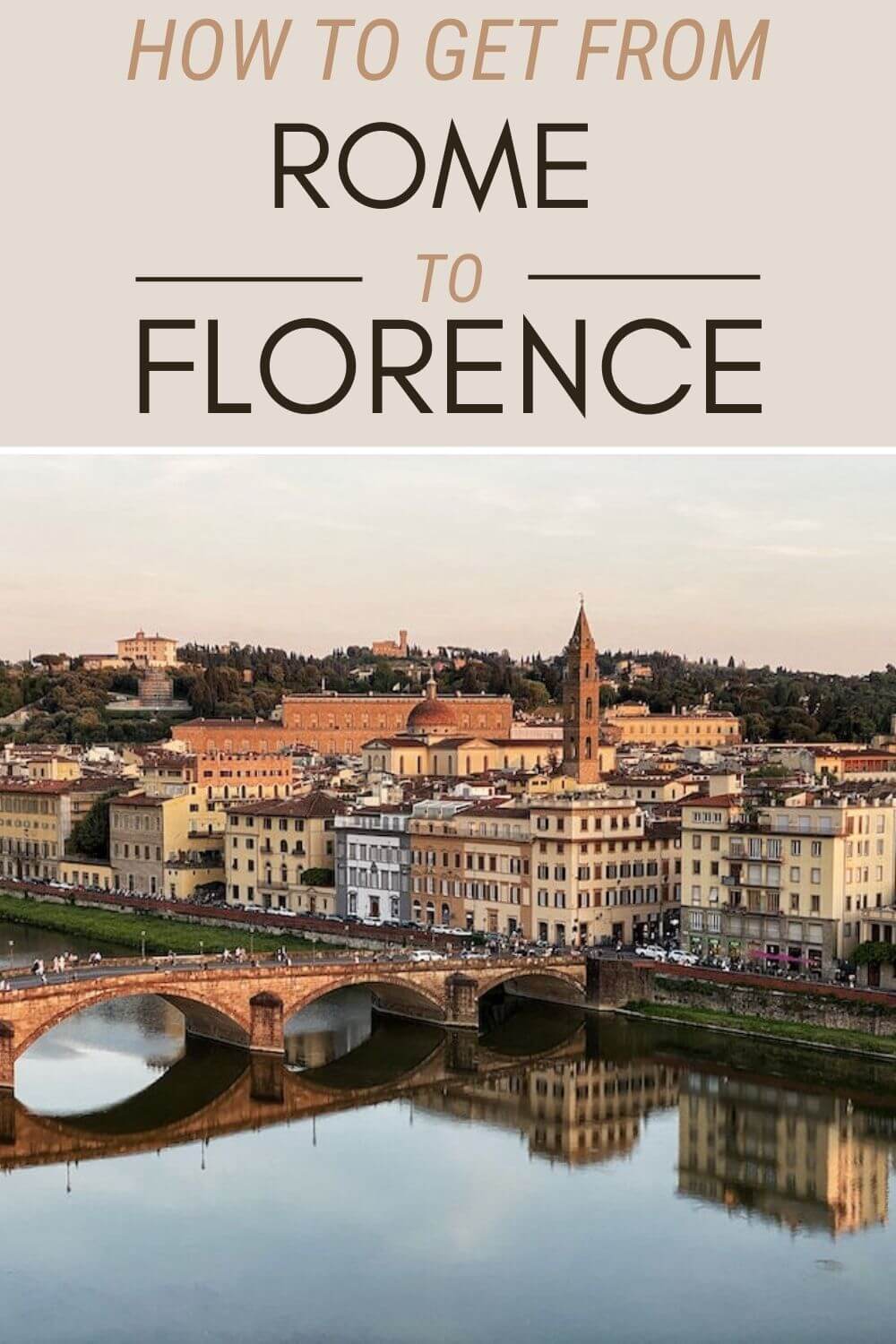 Learn how to get from Rome to Florence - via @strictlyrome