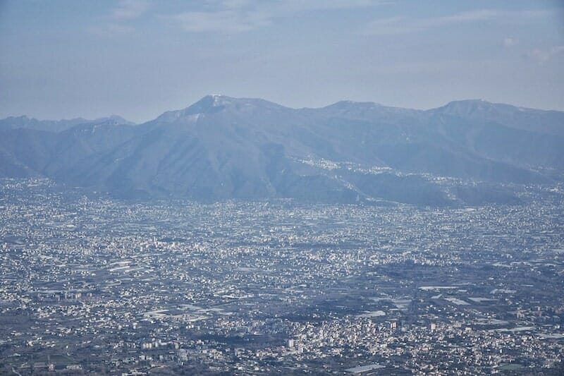 views from Mount Vesuvius