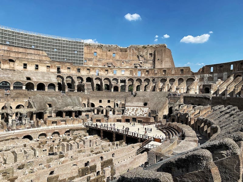 Colosseum Rome tiers