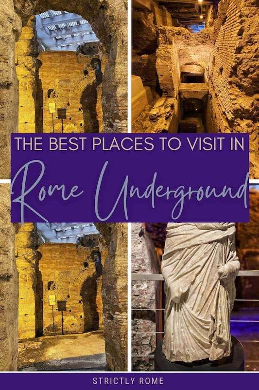 Read about the best places to discover Rome underground - via @strictlyrome