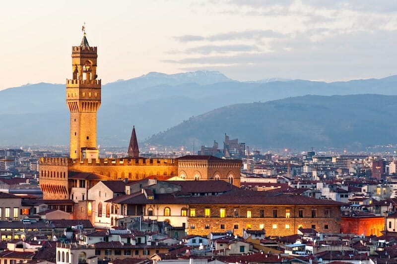 Florence at night