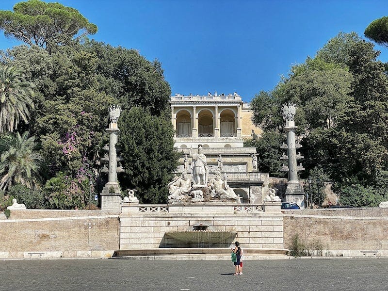 Pincio Terrace Villa Borghese Gardens