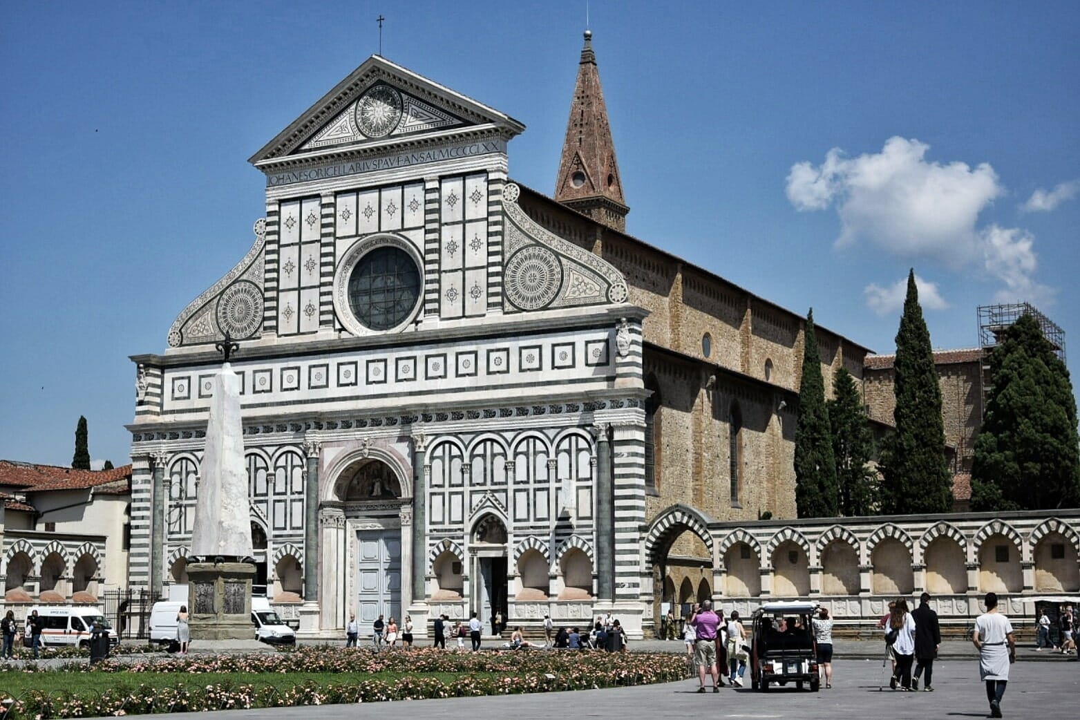 Santa Maria Novella: the Iris is the symbol of the city of Florence