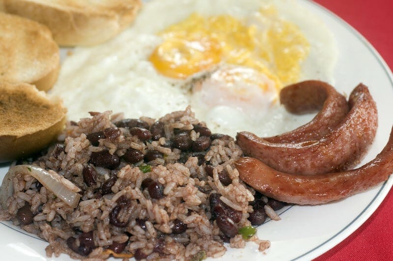 Nicaragua style breakfast