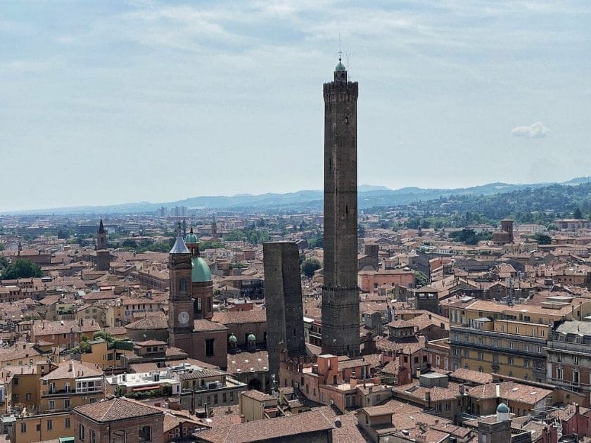 things to do in Bologna towers of Bologna view from Prendiparte