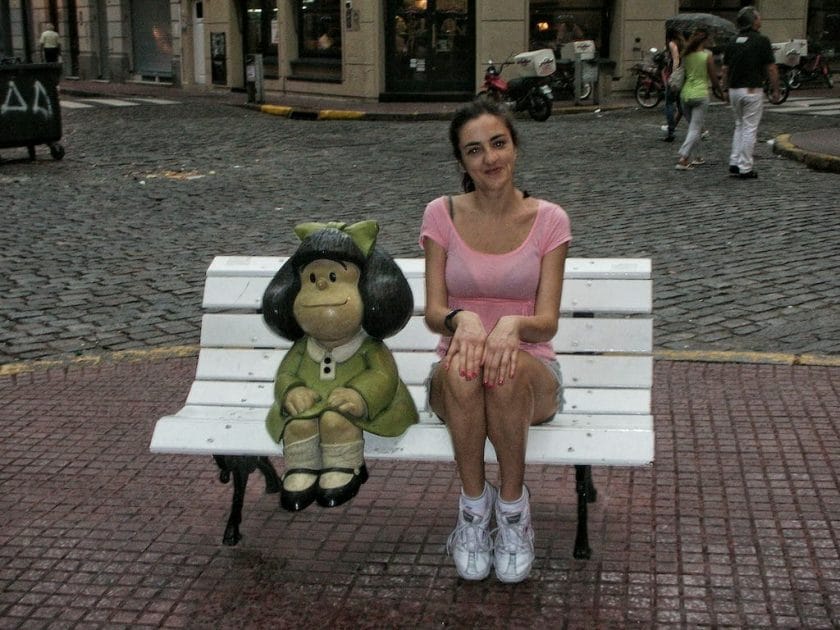 Mafalda statue in San Telmo