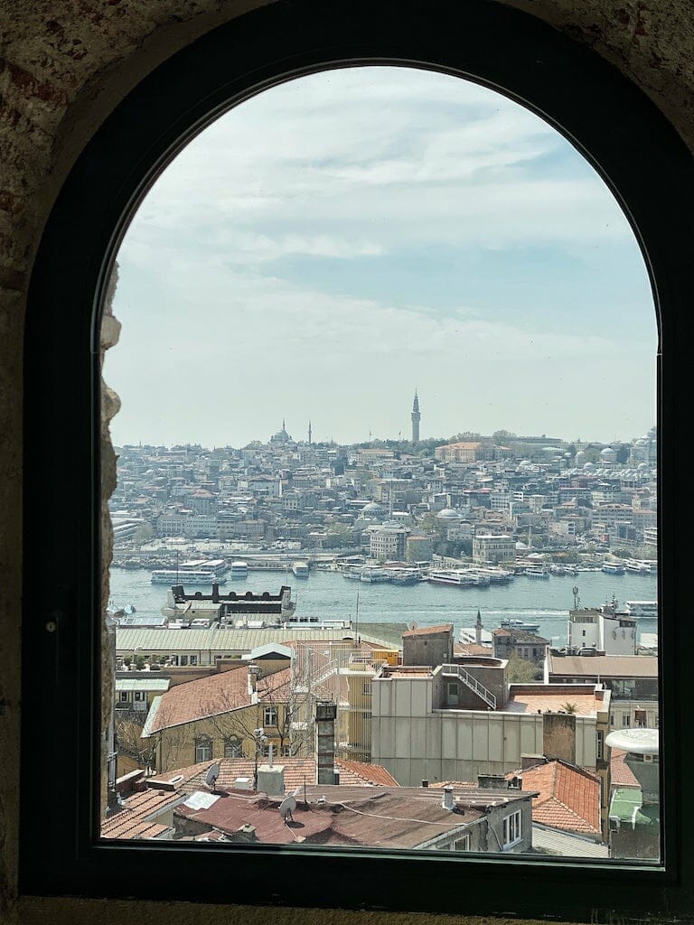 view from Galata Tower best places to stay in Istanbul