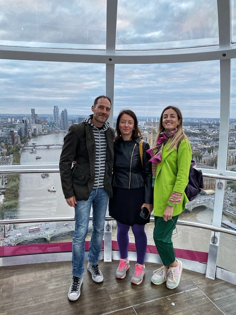 Group photo on the London Eye
